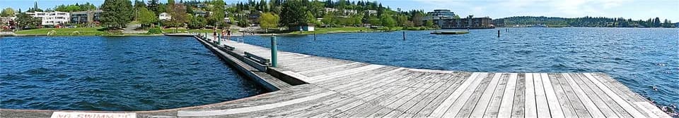 Waterfront panorama at Houghton Beach Park, Kirkland