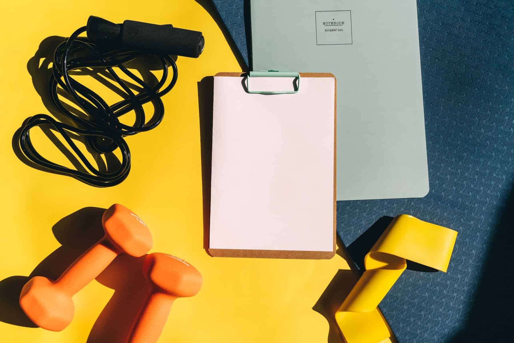Workout planning setup for an in-home assessment